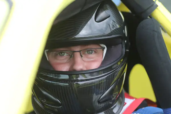 Andreas Rehwald als Fahrer bei einem Rennen
